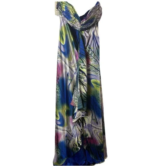 Cinderella Divine Beaded Multicolor Dress Size 10 Formal Wedding Prom Hoco Y2K - Picture 2 of 15